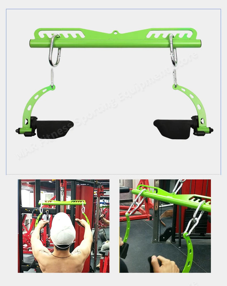 Lat Pull Down & Rowing V-Bar Handle – Cable Machine Grip
