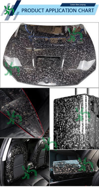 12K Forged Carbon Fiber Prepreg Fabric 1M