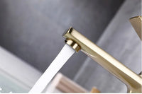 HONGDEC Brass Bathroom Basin Faucet with Mixer Handle