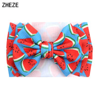Cute 7" Double Layer Hair Bow Headband for Baby Girls