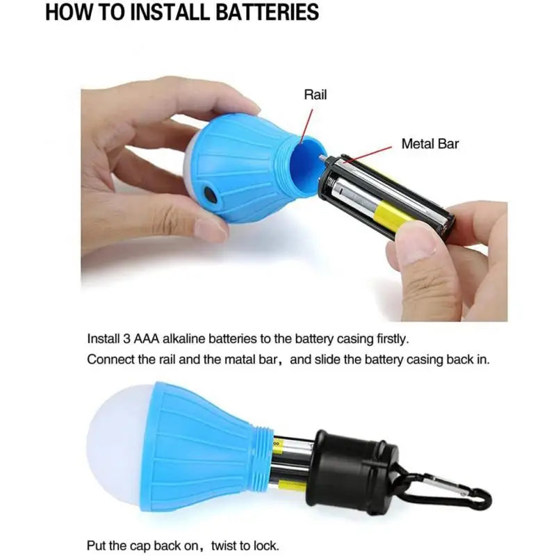 Camping Lantern LED Portable Waterproof Outdoor Light with 3 Modes