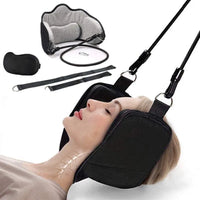 Hammock Neck Traction Massager with Stand – Pain Relief & Relaxation + Eye Mask