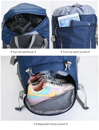 Men’s 60L Hiking Camping Mountaineering Backpack