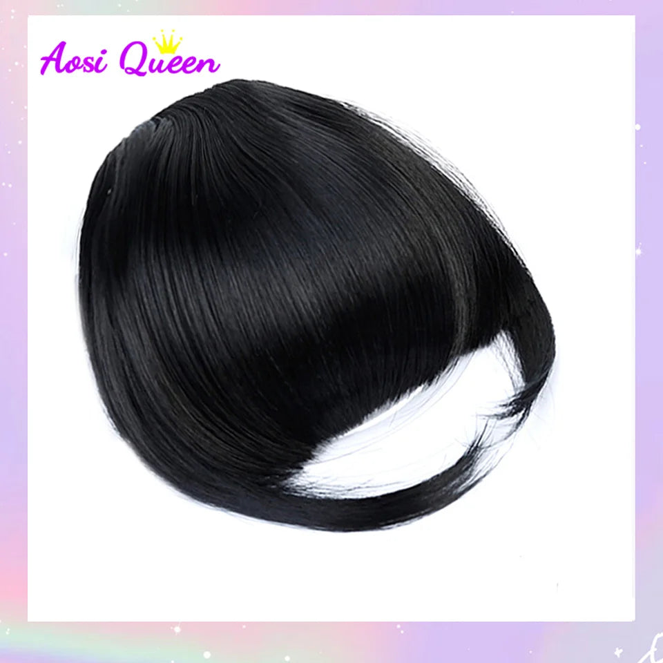 Clip-In Synthetic Bangs Extensions Natural Fringe Hair