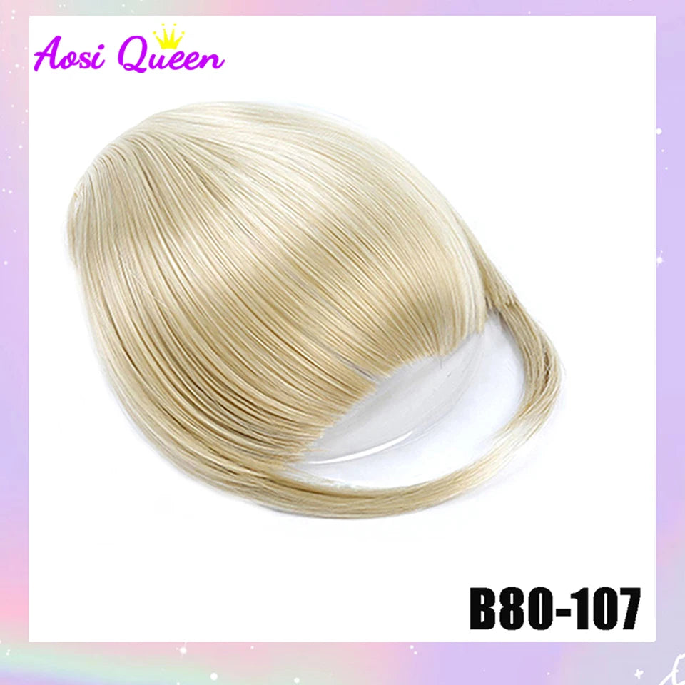 Clip-In Synthetic Bangs Extensions Natural Fringe Hair
