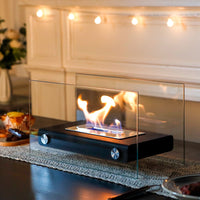 Bioethanol Tabletop Fireplace – Modern Black