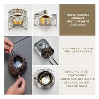 CAMPINGMOON Alcohol Stove Portable Outdoor Picnic Stove