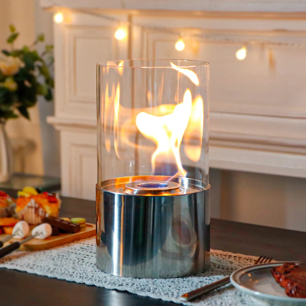 Stainless Steel Indoor Tabletop Ethanol Fireplace