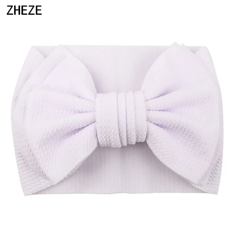 Cute 7" Double Layer Hair Bow Headband for Baby Girls