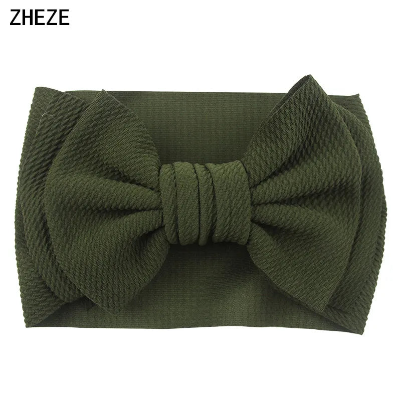 Cute 7" Double Layer Hair Bow Headband for Baby Girls