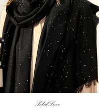 Women’s Designer Wool Scarf – Embroidered Pashmina Shawl