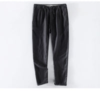 Men’s Linen Dress Pants Casual Loose Summer Trousers