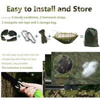 Swallowtail Camping Hammock with Mosquito Net & Rainfly