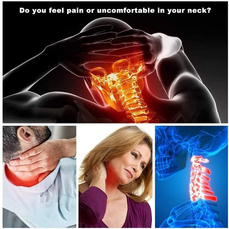 Hammock Neck Traction Massager with Stand – Pain Relief & Relaxation + Eye Mask