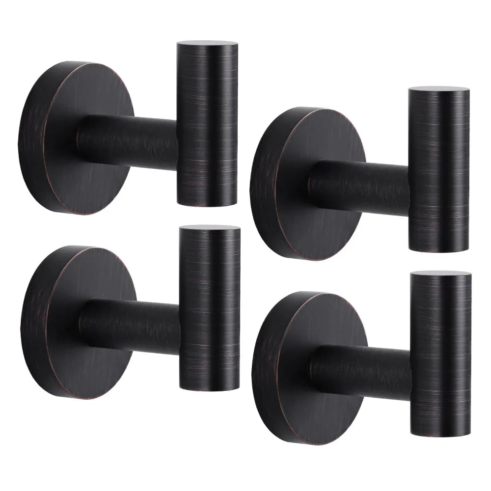 Towel Hooks Bathroom Coat Robe Hook Stainless Steel Heavy Duty Door Robe Hanger Towel Robe Clothes For Cabinet Wall Hook