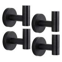 Towel Hooks Bathroom Coat Robe Hook Stainless Steel Heavy Duty Door Robe Hanger Towel Robe Clothes For Cabinet Wall Hook