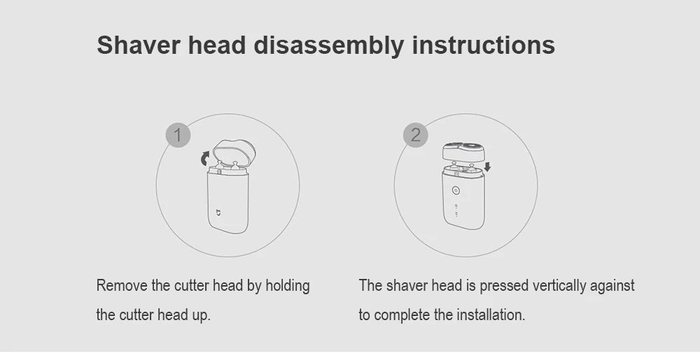 Xiaomi Mijia electric shaver S100, easy to carry, can be washed all over the body, a charge can last for 3 months