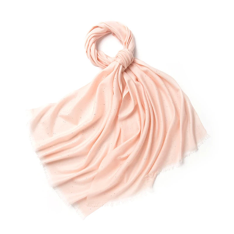 Women’s Designer Wool Scarf – Embroidered Pashmina Shawl