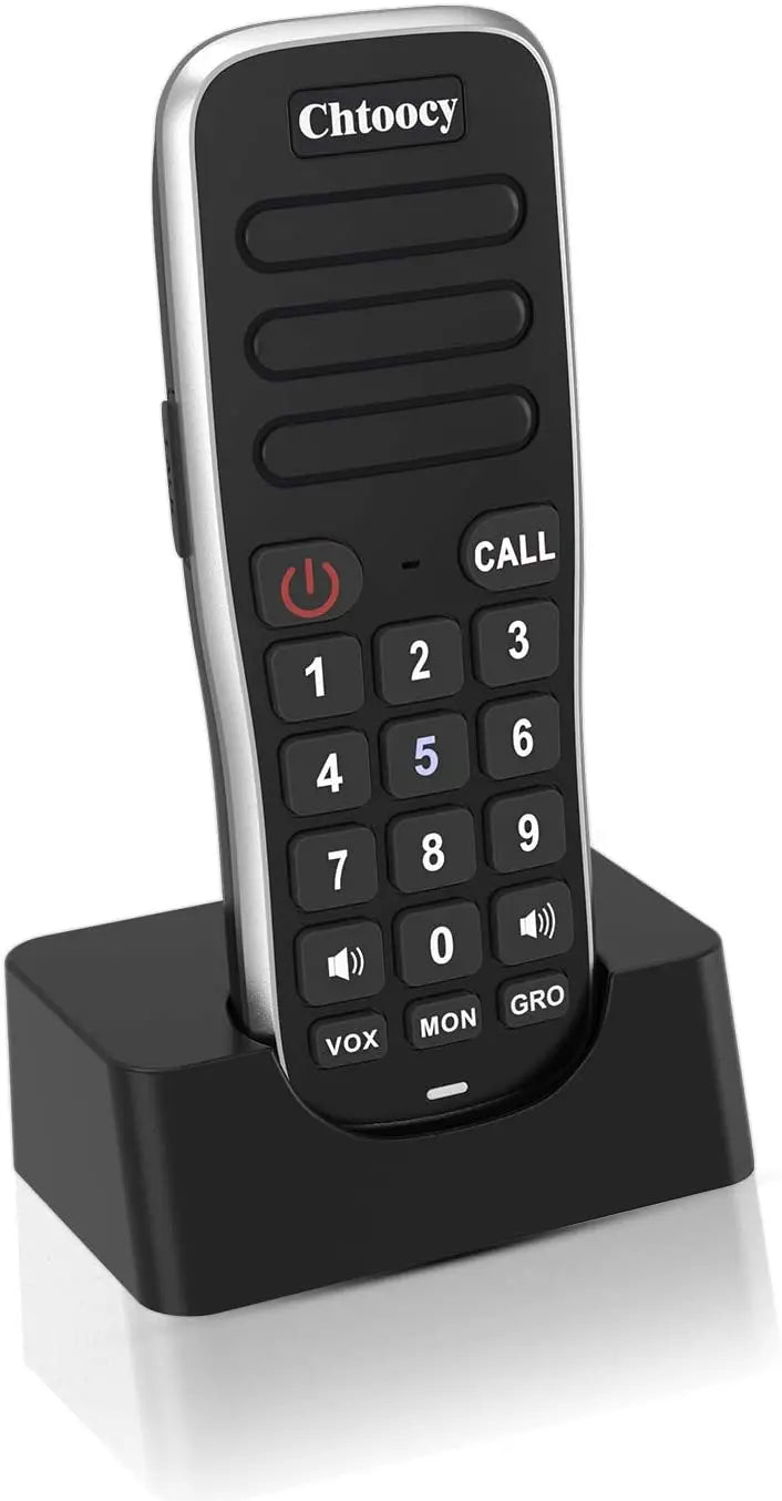 Wuloo Headheld FM Wireless Intercom System for Home Business Office 5280Ft Range 10 Channel Call ALL Room To Room Communication