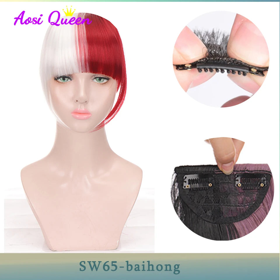 Clip-In Synthetic Bangs Extensions Natural Fringe Hair