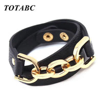 Simple vintage Charm wrap Leather Bracelet & Bangles Original Multi-layer Winding Act Role Ofing Tasted Jewelry Gifts