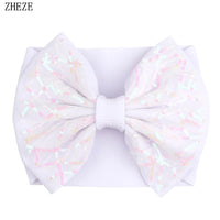 Cute 7" Double Layer Hair Bow Headband for Baby Girls