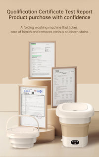 Folding Portable Washing Machine with Spin Dryer