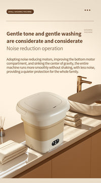 Folding Portable Washing Machine with Spin Dryer