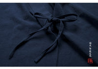 Traditional Chinese Clothing  Hanfu Men Linen cotton sleeveless Jacket mens tang suit Kimono Cardigan Male Open Stitch Coat