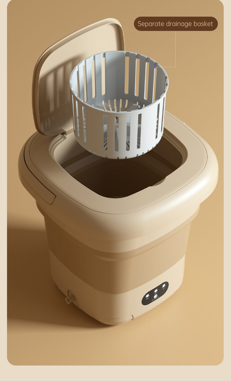 Folding Portable Washing Machine with Spin Dryer