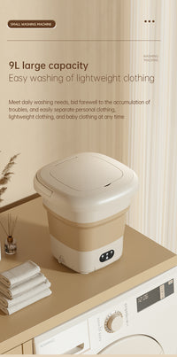 Folding Portable Washing Machine with Spin Dryer