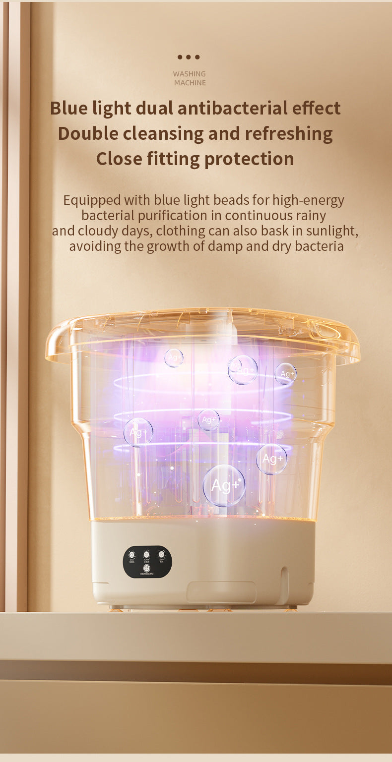 Folding Portable Washing Machine with Spin Dryer