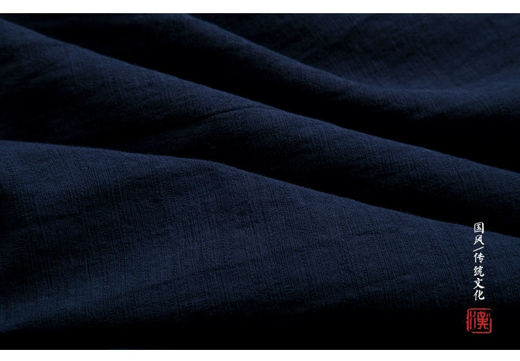 Traditional Chinese Clothing  Hanfu Men Linen cotton sleeveless Jacket mens tang suit Kimono Cardigan Male Open Stitch Coat