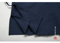 Traditional Chinese Clothing  Hanfu Men Linen cotton sleeveless Jacket mens tang suit Kimono Cardigan Male Open Stitch Coat