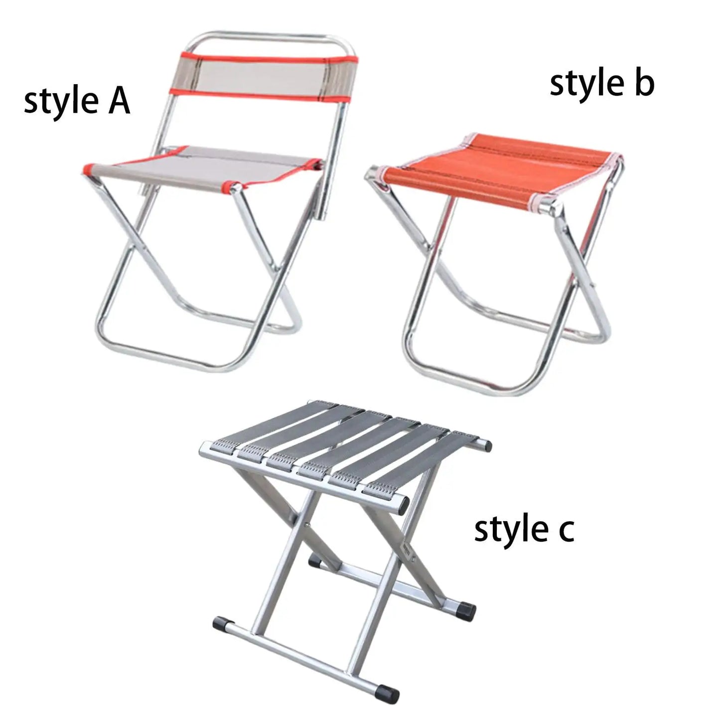 Portable Folding Camping Stool & Footrest for Outdoors