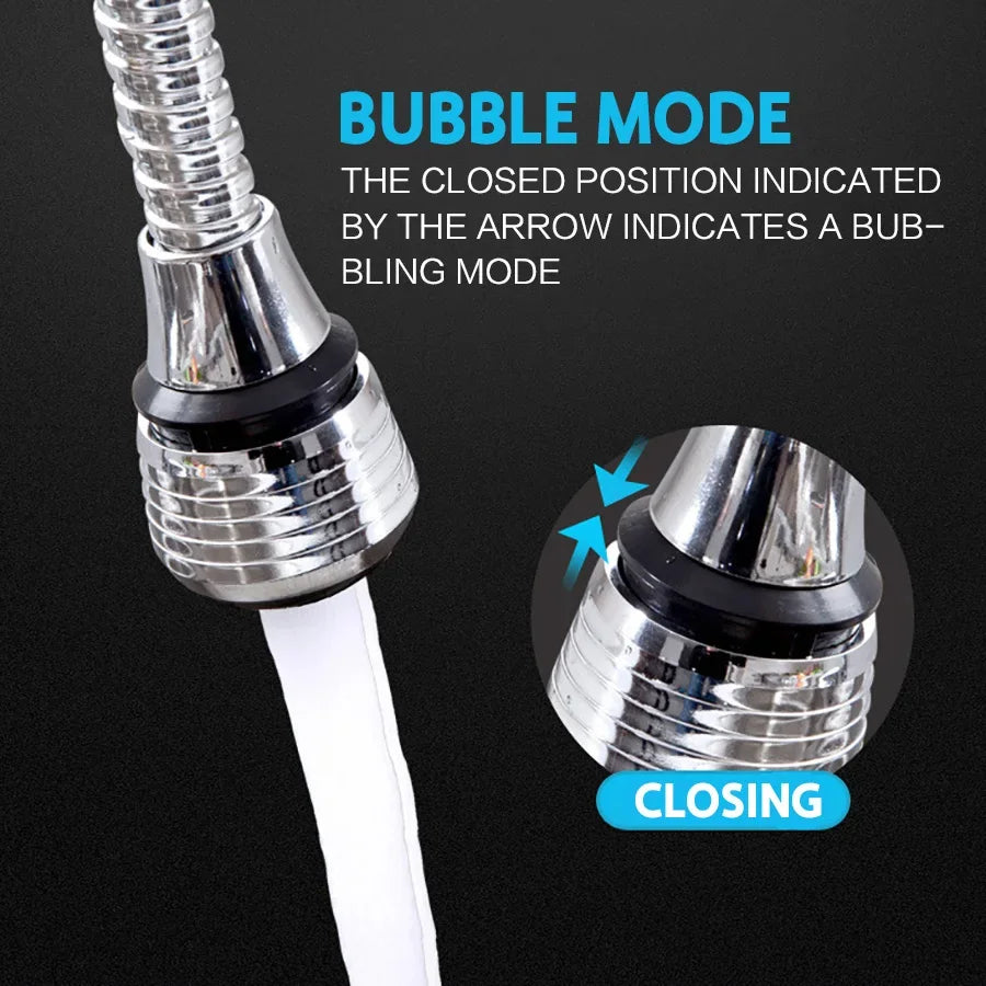 Rotating Stainless Steel Kitchen Faucet Sprinkler Extender