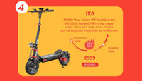 i9 Electric Kick Scooter 350W 30km Range