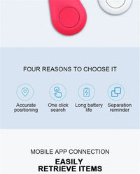 Mini GPS Tracker Smart Finder for Pets, Kids & Keys