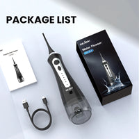Sejoy Water Dental Flosser Oral Irrigator 8 Jet Tips 5 Modes IPX7 Waterproof  Portable Cordless Teeth Cleaner for Home&Travel