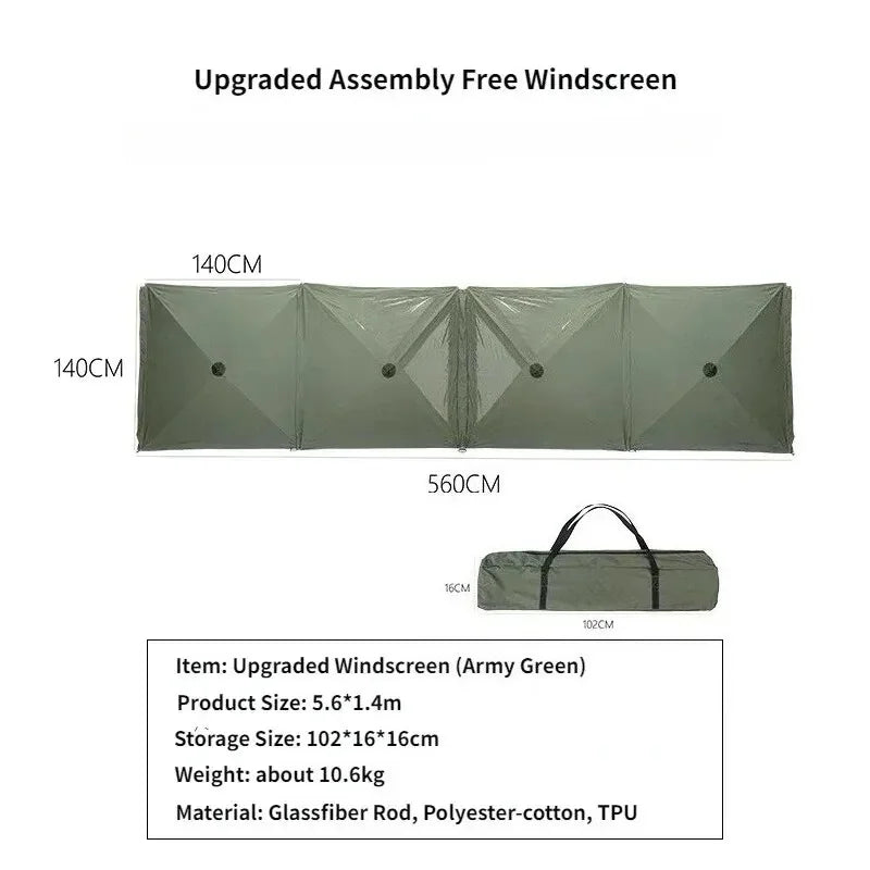 Collapsible Camping Windscreen Stove Wind-Resistant Outdoor