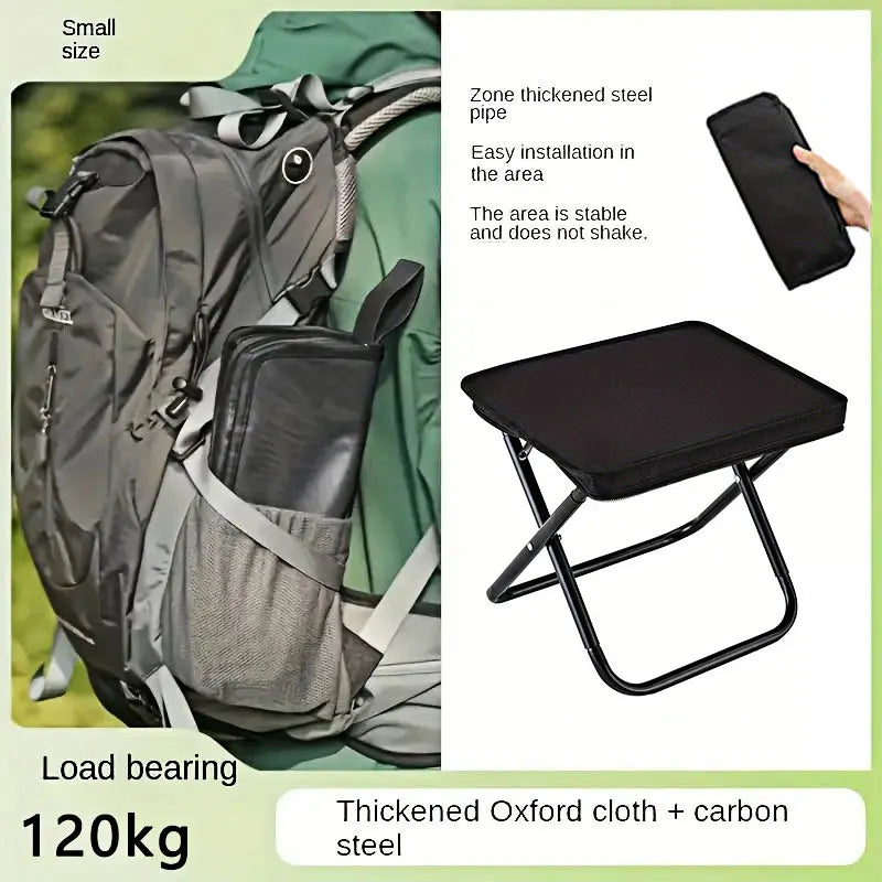 Portable folding stool, foldable hand-held camping stool, special folding stool for camping and fishing outdoors