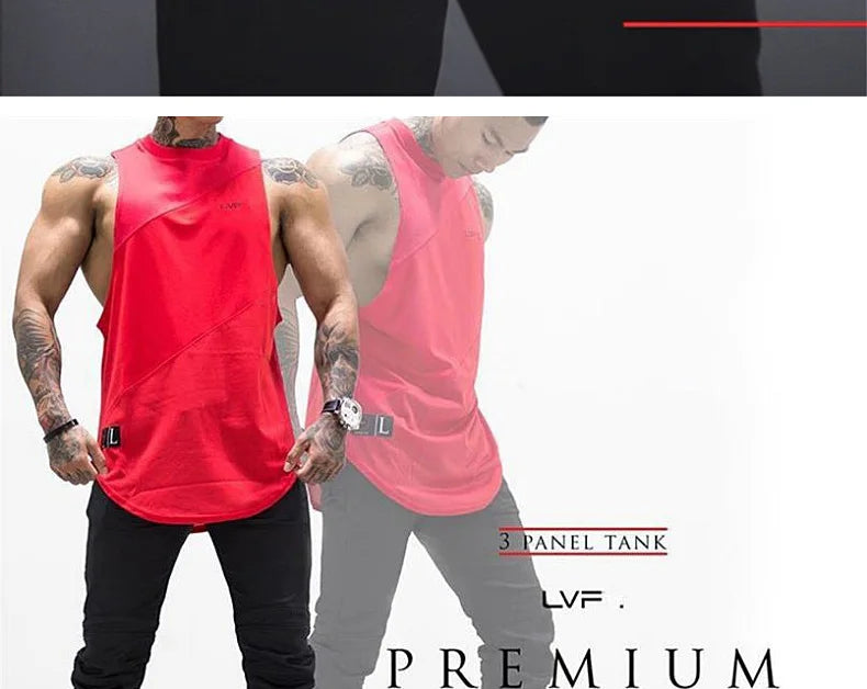 Men’s Gym Bodybuilding Tank Top Cotton Vest