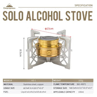 CAMPINGMOON Alcohol Stove Portable Outdoor Picnic Stove