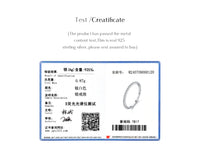 Moissanite Eternity Ring – 925 Sterling Silver Band