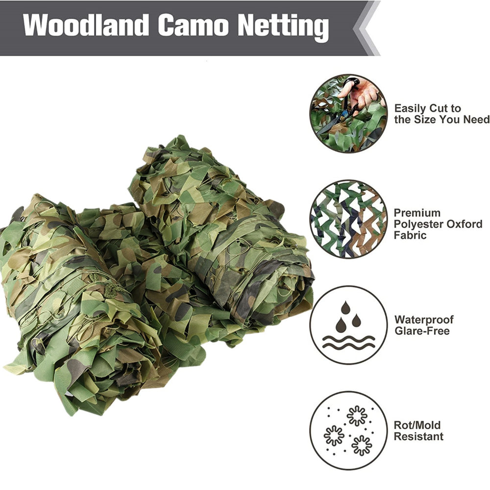 Camo Netting Woodland Hunting Sunshade Mesh