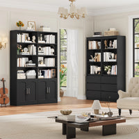 Getone Bookshelf Wardrobe with 12 Compartments & Doors