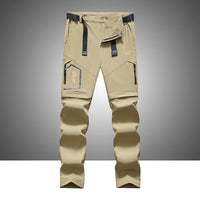 Men’s Outdoor Cargo Pants – Waterproof Detachable Hiking Wear