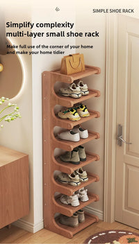 Shoe rack, home dormitory corner, small narrow style, multi-layer storage rack, entrance door, rental shoe cabinet