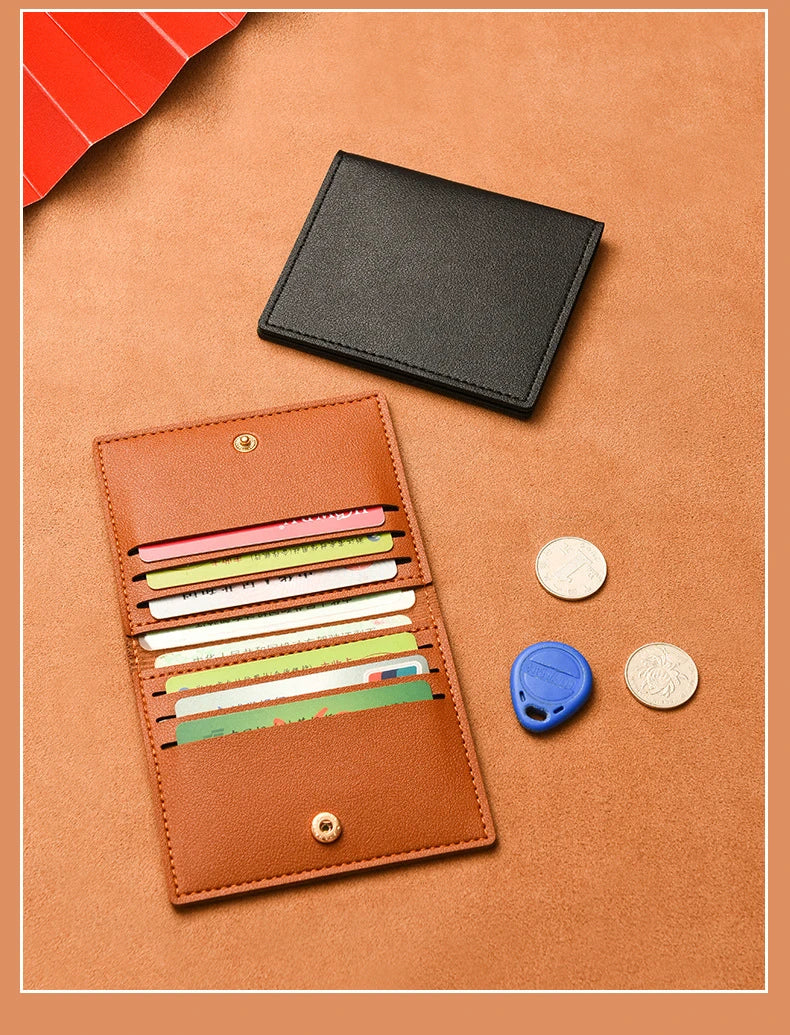 Women Men Credit Card Bag Ultra-thin Small Bank Card Driver's License Card Holder Wallet Male Simple Card Holder Bag