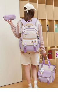 Children School bags set Girls Primary Backpack Kids school backpcak 3 pcs princess schoolbags kids mochilas escolar infantil